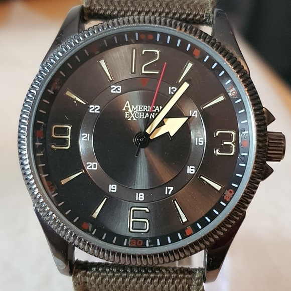 2 for $20😀American Exchange #7859 Black Field Watch for Men - Picture 1 of 3